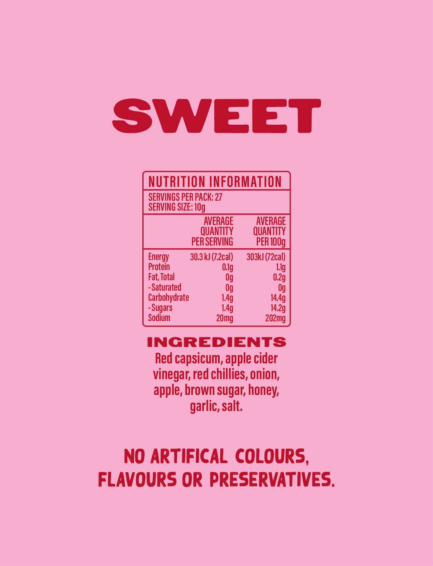 Cubs Chilli Sauce - Sweet Chilli
