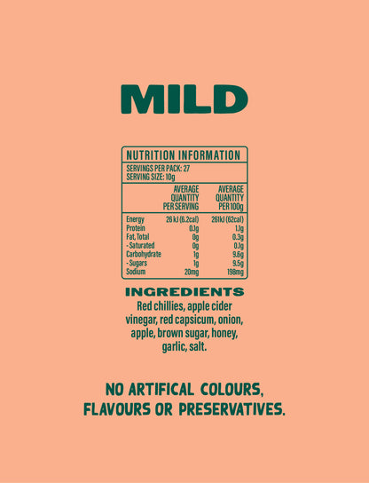 Cub's Chilli Sauce - Mild